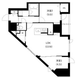 WHARF駒込の物件間取画像